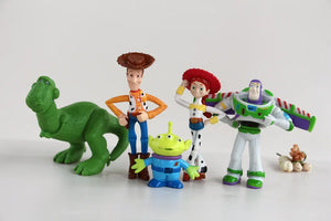 Disney 7PCS Toy Story 4 Action Figures Toys Woody Jessie Buzz Lightyear Forky Pig Bear Figura Model Doll Figurine Kids Boy Gifts - kadopascher