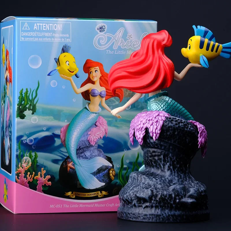 Disney Princess Ariel Anime Little Mermaid Action Figure Toys Ariel Pvc Collection Room Car Cake Decoration Gift for Kids Girls - kadopascher