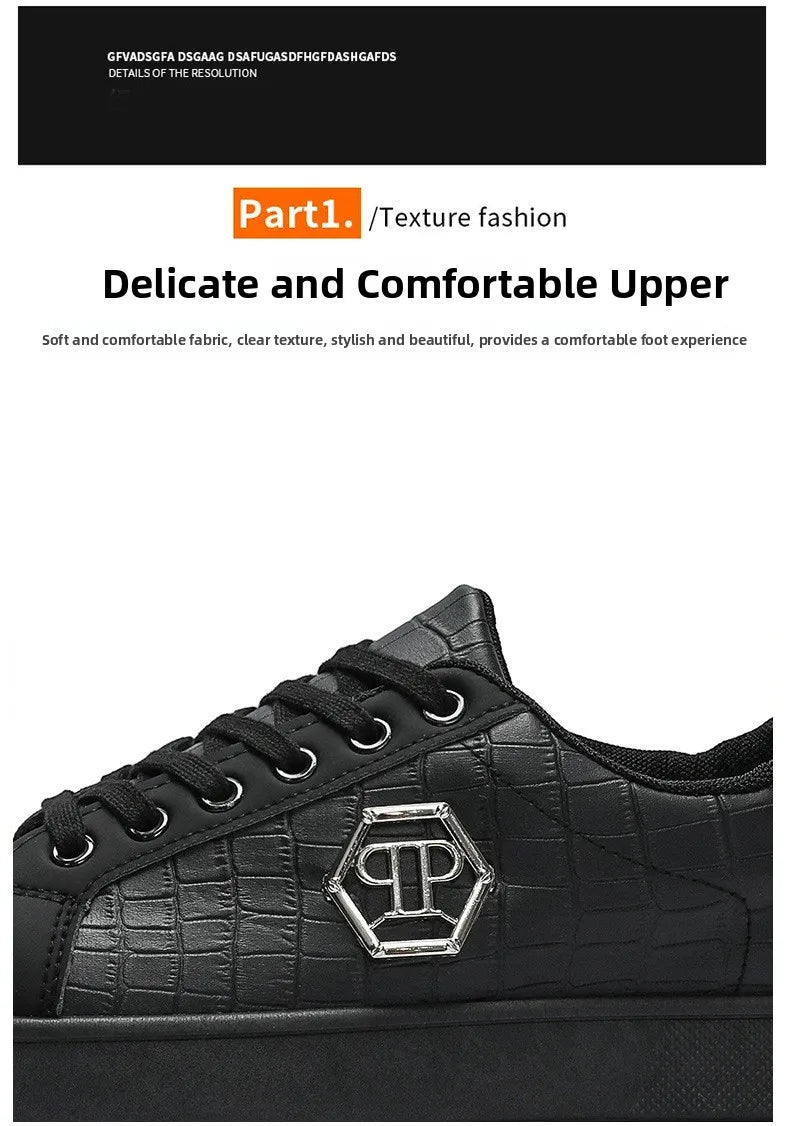 Zapatos de cuero transpirables de lujo para hombre: casuales, elegantes y de primera calidad.