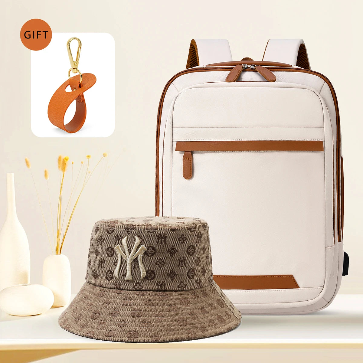 Sac à Dos USB Rechargeable Waterproof – Nylon Premium, Grande Capacité, Unisexe - kadopascher