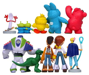 Disney 7PCS Toy Story 4 Action Figures Toys Woody Jessie Buzz Lightyear Forky Pig Bear Figura Model Doll Figurine Kids Boy Gifts - kadopascher