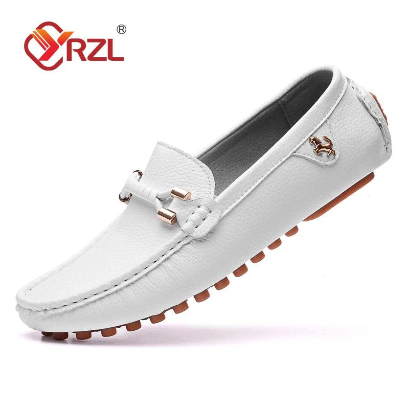 Mocassins Homme Sans Lacets – Chaussures Plates Respirantes & Confortables | Tailles 37-48 | Blanc, Noir, Bleu, Marron