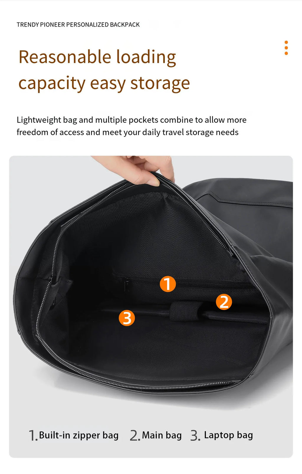 Sac à Dos Tendance Unisexe – Compartiment Laptop, Grande Capacité, Style Casual Premium - kadopascher