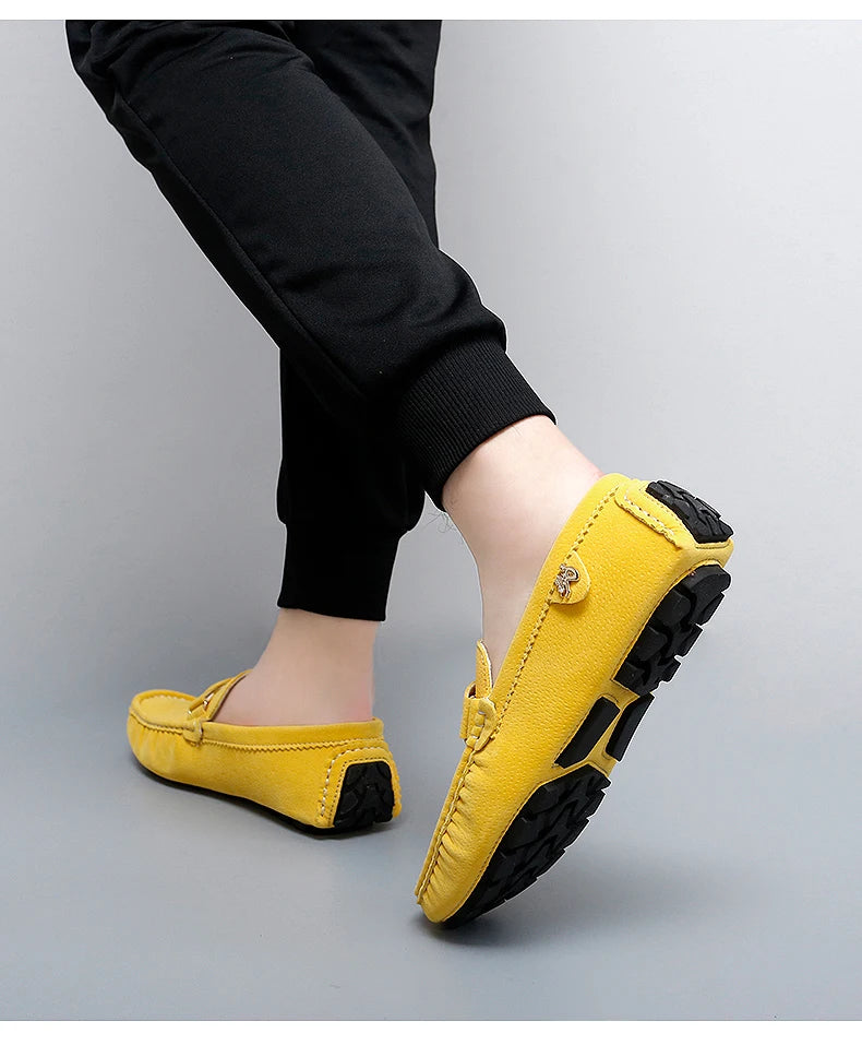 Chaussures Bateau Homme Style Britannique - Mocassins Slip-On Casual