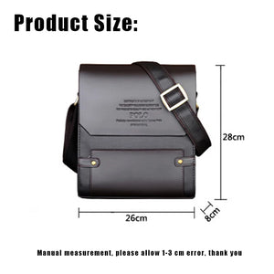 Sacoche de luxe en cuir pour homme / YoReAi Men's Business PU Wear-resistant Messenger Bag Casual Hard Leather Briefcase Large Capacity Fashion Storage Bags Wallet - kadopascher