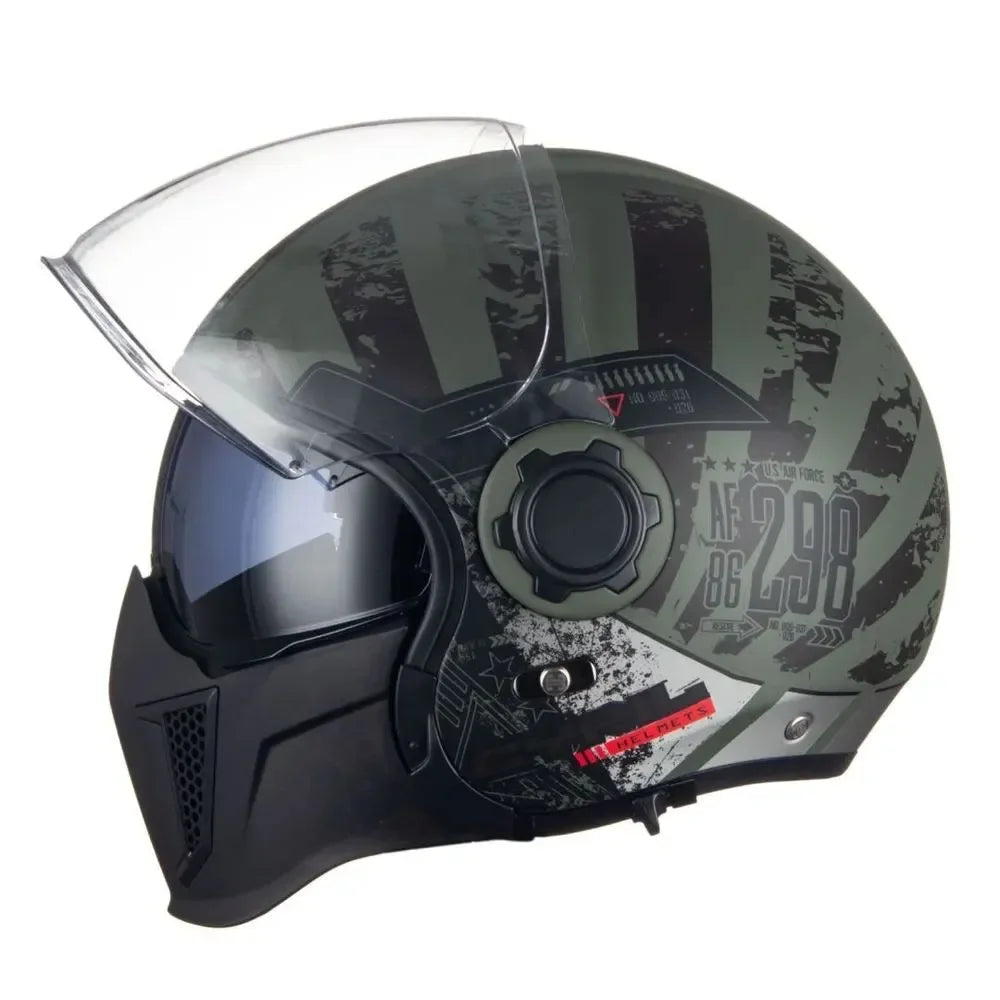 Casque Moto Modulable CYRIL OP12A – Homologué DOT/ECE Double Visière