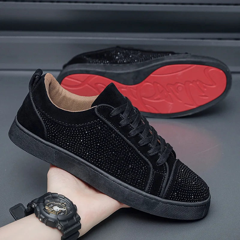 Men's Fashion Rivet Design Sneakers - Trendy Casual Streetwear Shoes