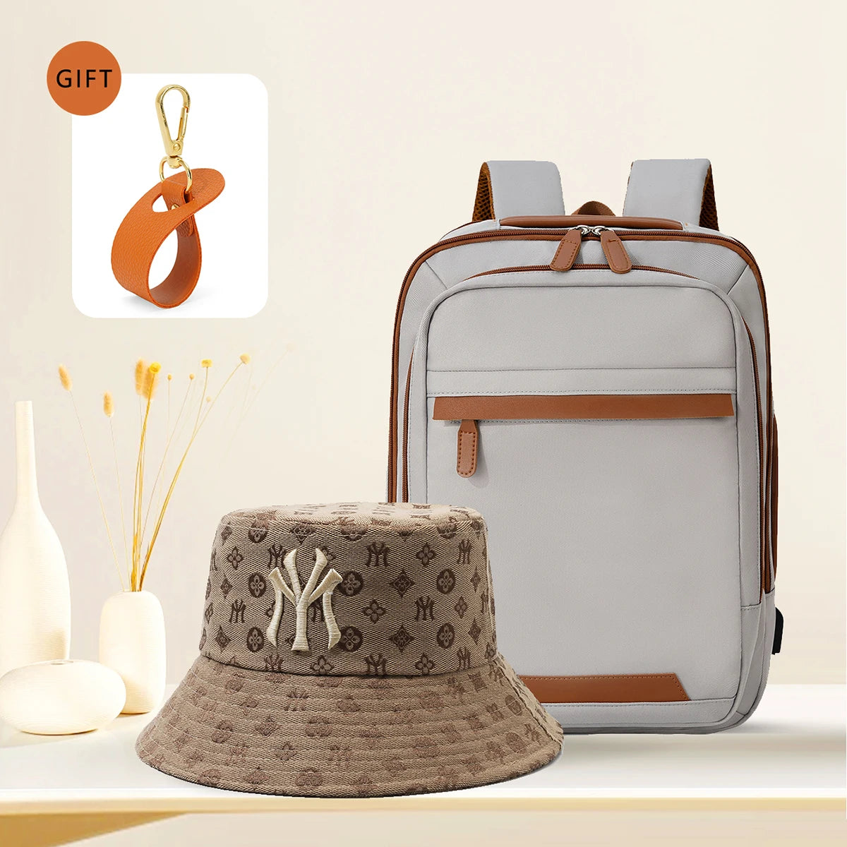 Sac à Dos USB Rechargeable Waterproof – Nylon Premium, Grande Capacité, Unisexe - kadopascher