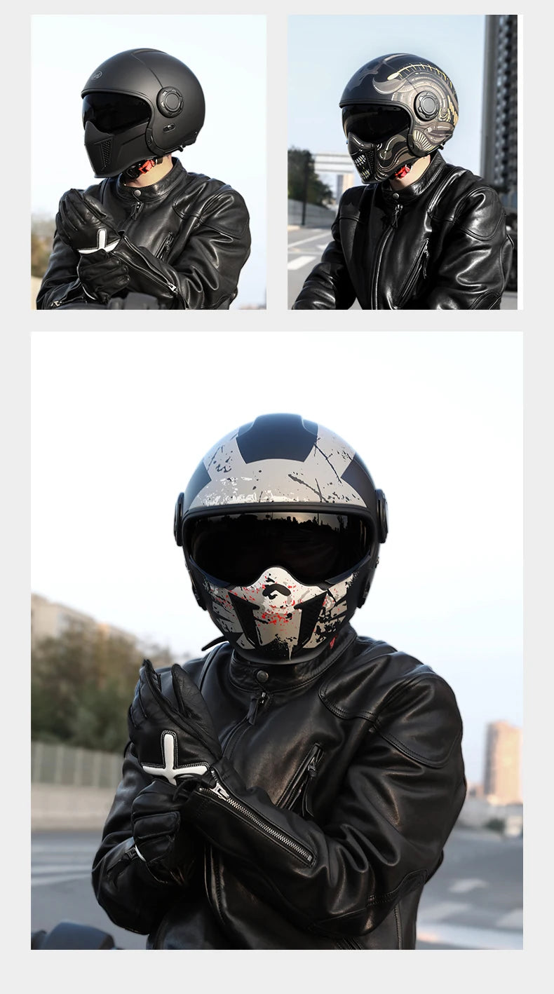Casque Moto Modulable CYRIL OP12A – Homologué DOT/ECE Double Visière