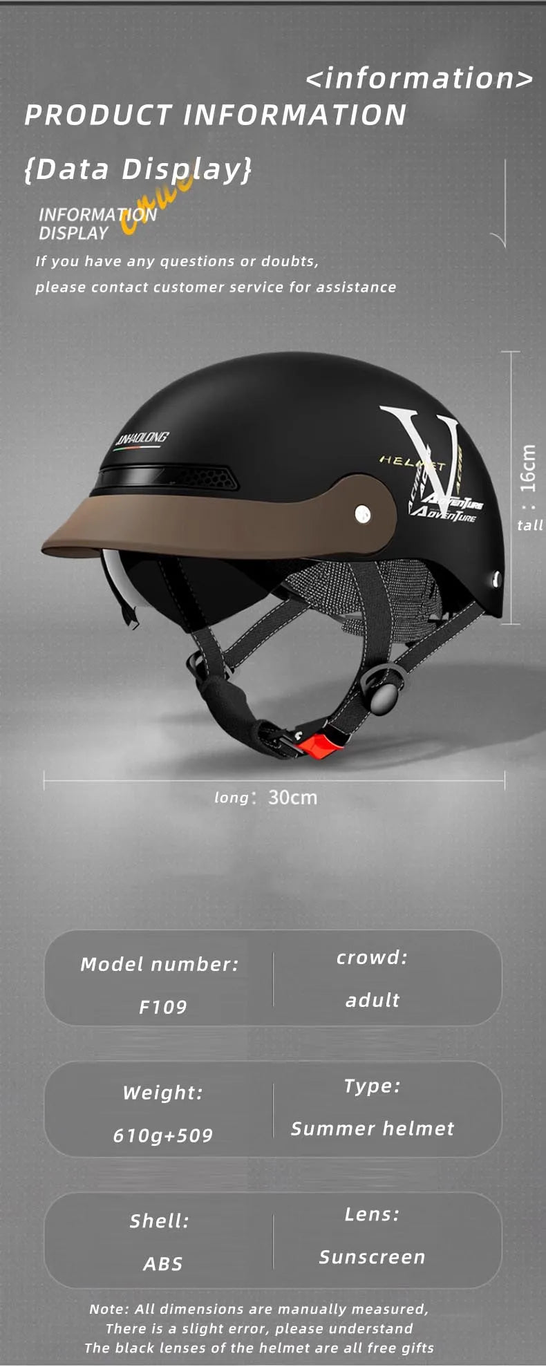 Casque Moto Demi-Jet MOWK – Vintage Respirant Homme Femme Scooter Électrique