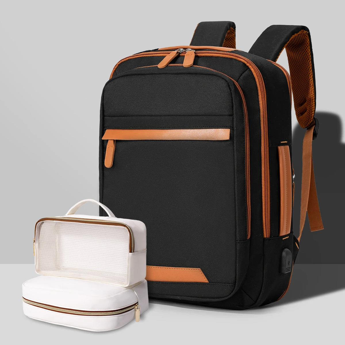 Sac à Dos USB Rechargeable Waterproof – Nylon Premium, Grande Capacité, Unisexe - kadopascher