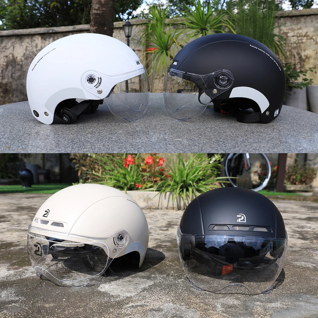 Casque Vélo PEMILA V-08T avec Lunettes HD Intégrées – Protection 4 Saisons | MTB Route E-Bike - kadopascher