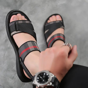 Chaussures été luxe chic habillé homme / Summer Slippers Men's Non-slip Shoes - kadopascher
