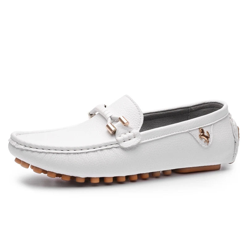 Mocassins Homme Sans Lacets – Chaussures Plates Respirantes & Confortables | Tailles 37-48 | Blanc, Noir, Bleu, Marron