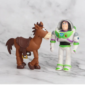 Disney 7PCS Toy Story 4 Action Figures Toys Woody Jessie Buzz Lightyear Forky Pig Bear Figura Model Doll Figurine Kids Boy Gifts - kadopascher