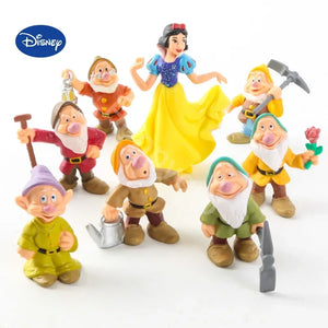 8Pcs/Set Disney Figure Toy Movie Snow White And The Seven Dwarfs Action Figures Doll Model Collection Decoration - kadopascher