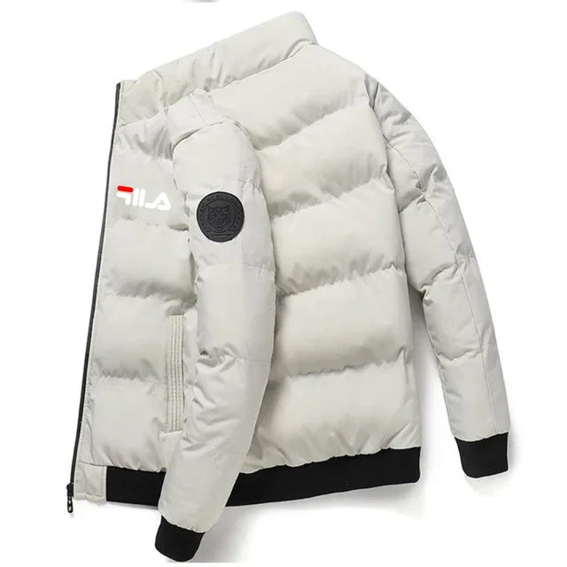 Veste Courte Homme Épaisse Chaude - Coupe-Vent Imprimé Automne-Hiver M-5XL - kadopascher