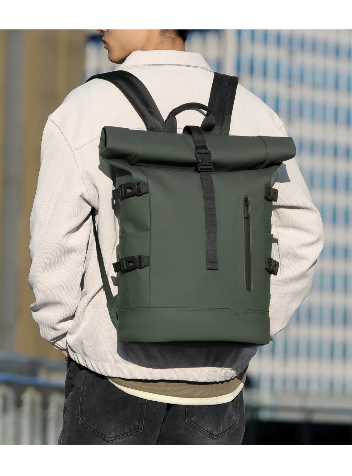 Sac à Dos Tendance Unisexe – Compartiment Laptop, Grande Capacité, Style Casual Premium - kadopascher