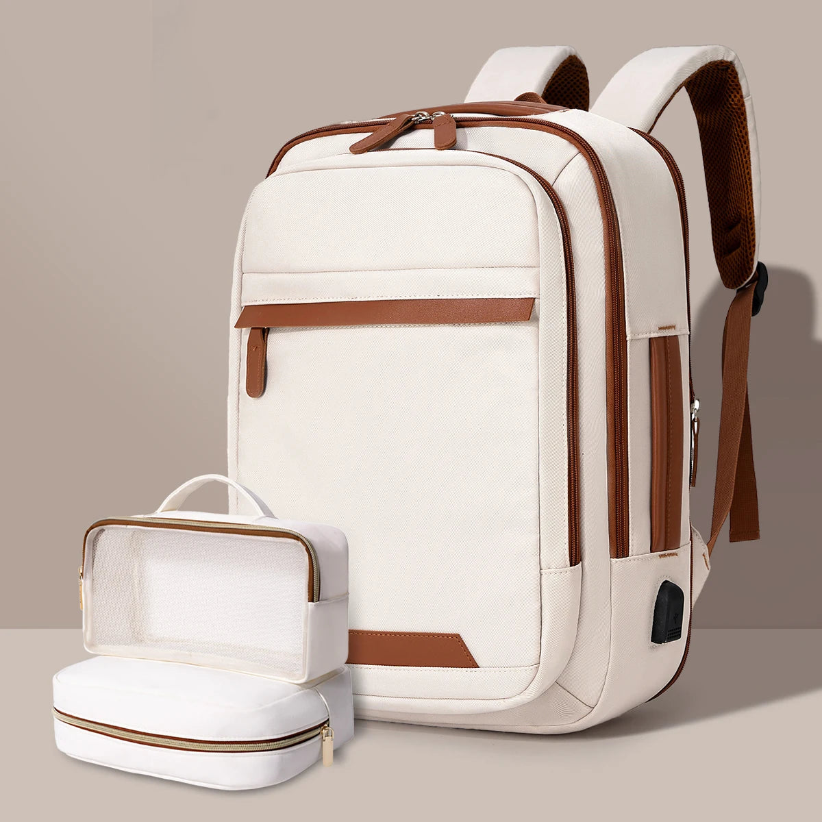 Sac à Dos USB Rechargeable Waterproof – Nylon Premium, Grande Capacité, Unisexe - kadopascher