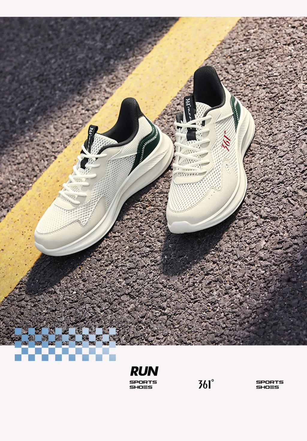 Chaussures Running 361 Degrees Homme - Légères et Respirantes - kadopascher