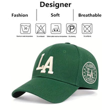 Casquette LA 2025 / Unisex LA Letter Embroidery Snapback Baseball Caps Spring and Autumn Outdoor Adjustable Casual Hats Sunscreen Hat - kadopascher