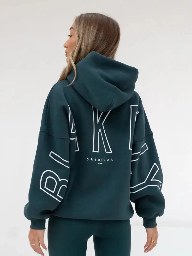 Sudadera de hip hop estadounidense para mujer 2026