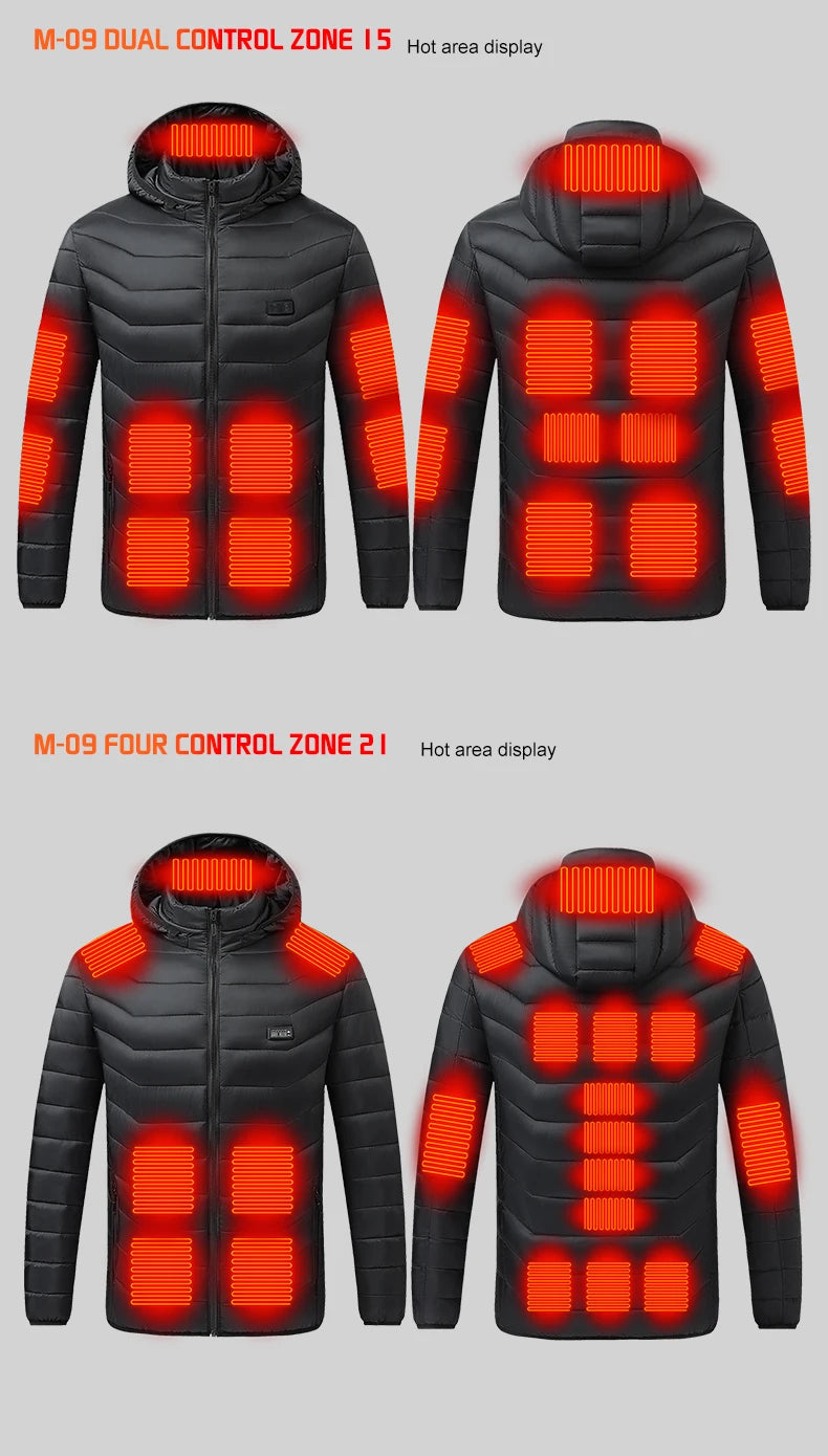 Chaqueta térmica de invierno TODWARM 21 Zone USB para hombre y mujer