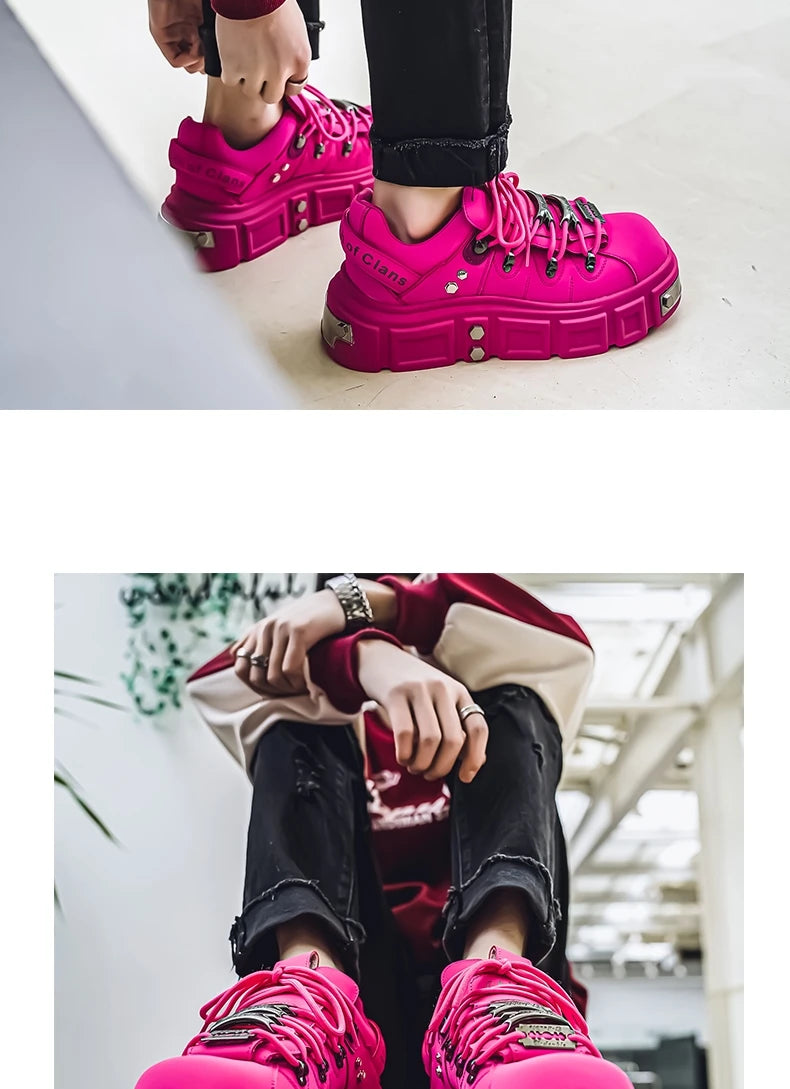 Sneakers Skateboard Homme Cuir - Chaussures Sport Outdoor Respirantes