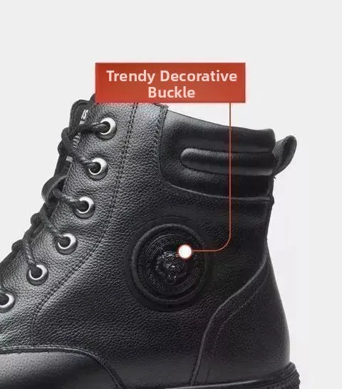 Chaussures Montantes Hiver Homme - Boots Fourrées Chaudes Casual