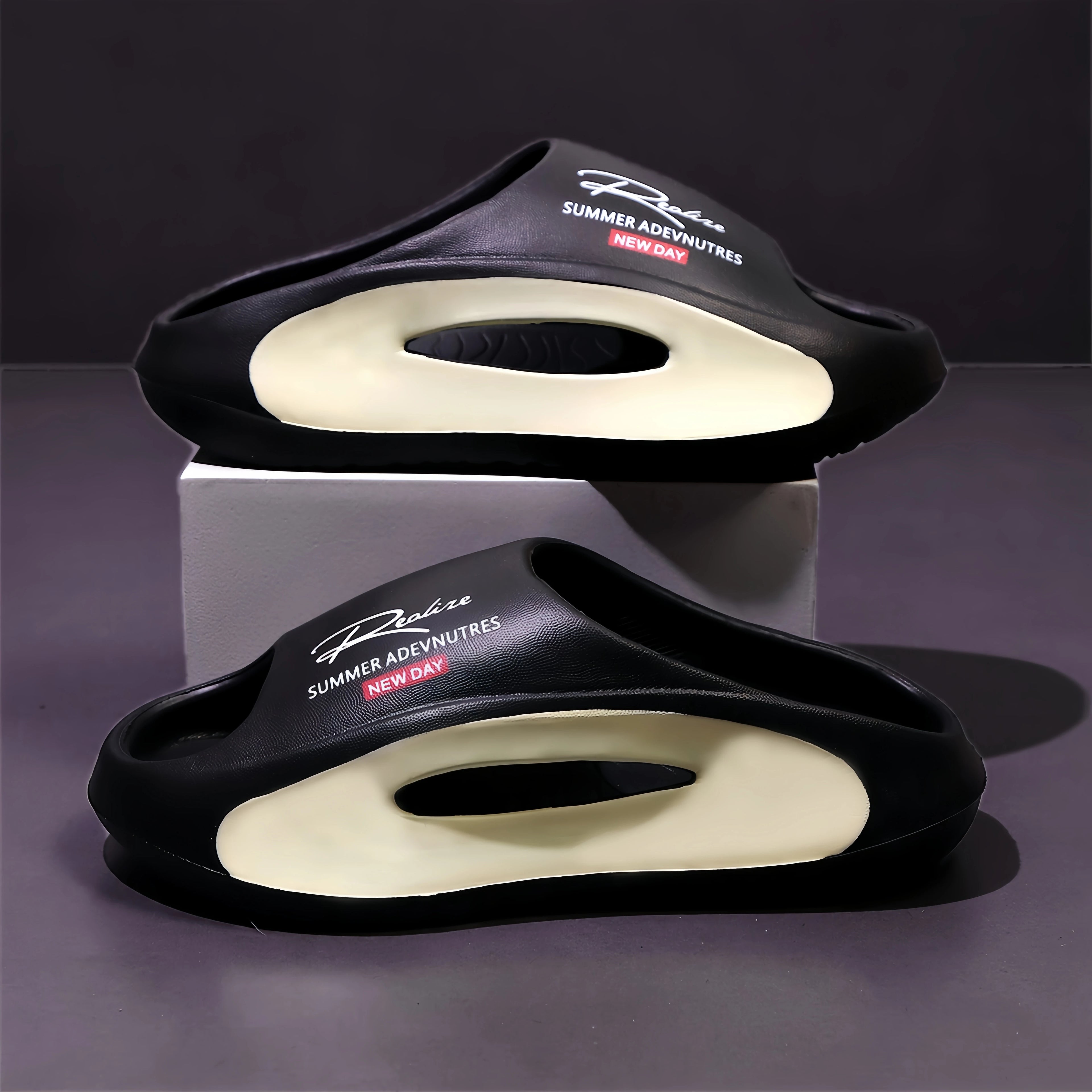 Sandales Homme EVA Légères - Claquettes Design Cartoon Intérieur/Extérieur