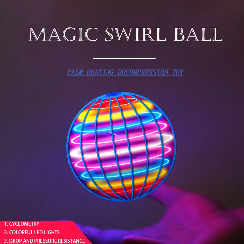 Magic Flying Ball Mini Toy Automatic Obstacle Avoidance UFO Boomerang Spinner Ball Toys for Adults Kids Gifts Christmas present - kadopascher