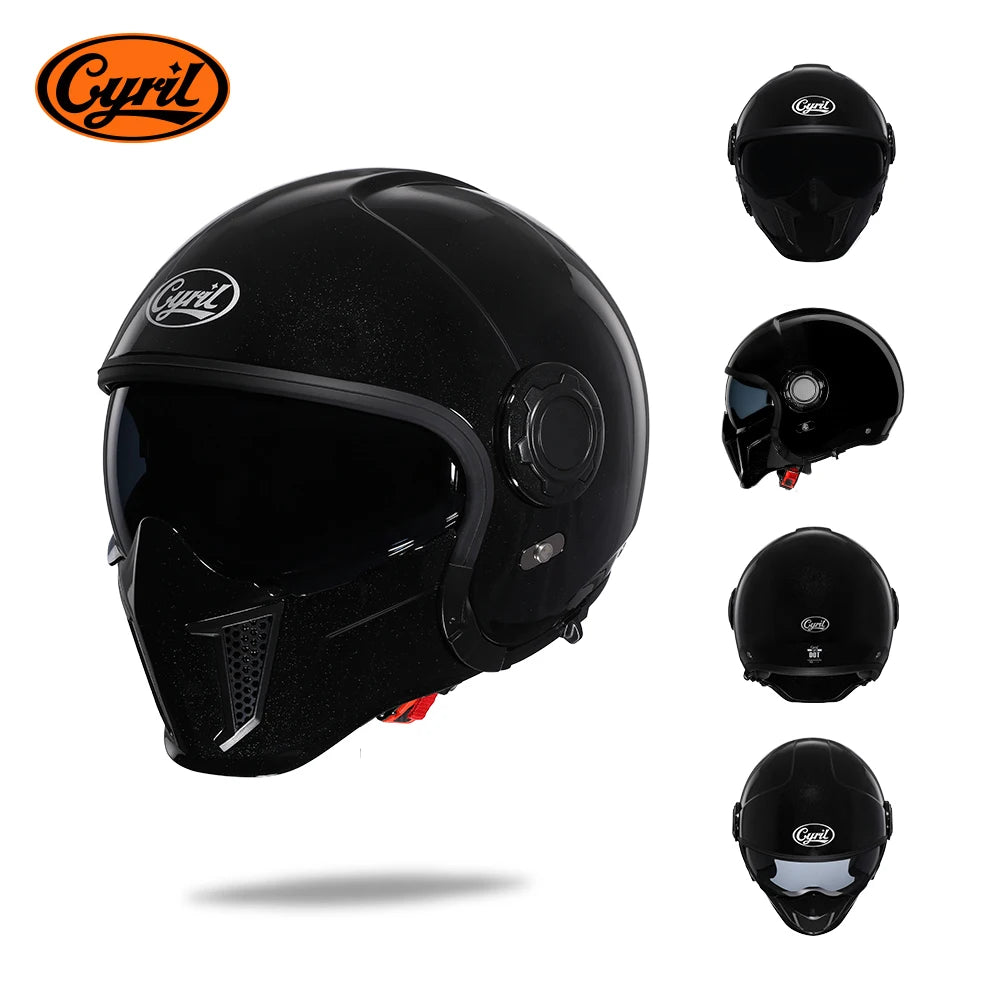 Casque Moto Modulable CYRIL OP12A – Homologué DOT/ECE Double Visière