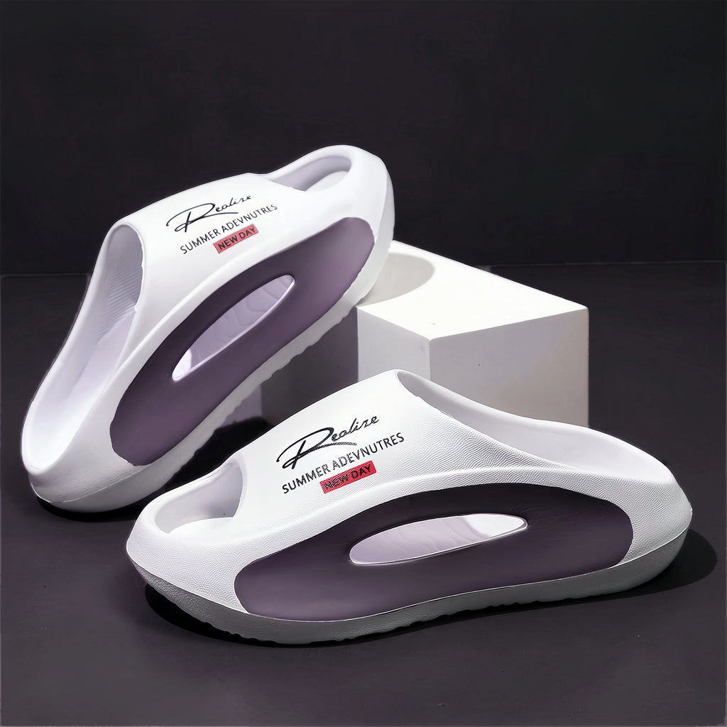 Sandales Homme EVA Légères - Claquettes Design Cartoon Intérieur/Extérieur - kadopascher