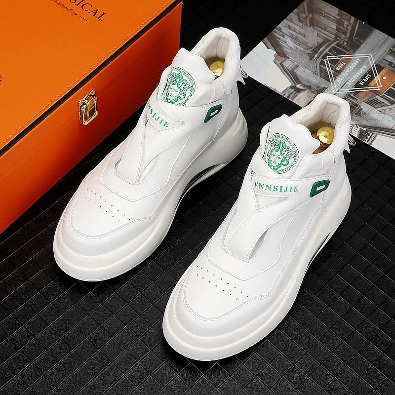Sneakers Montantes Homme – Chaussures Casual Légères Respirantes Semelle Épaisse