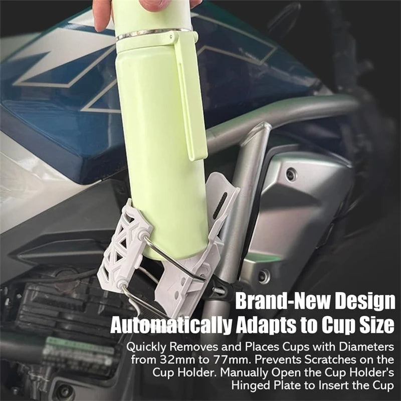 Porte-gobelet Moto & Vélo 360° – Support Universel Guidon Bouteille d'Eau
