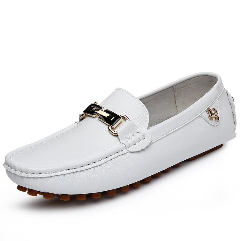 Mocassins Homme Sans Lacets – Chaussures Plates Respirantes & Confortables | Tailles 37-48 | Blanc, Noir, Bleu, Marron