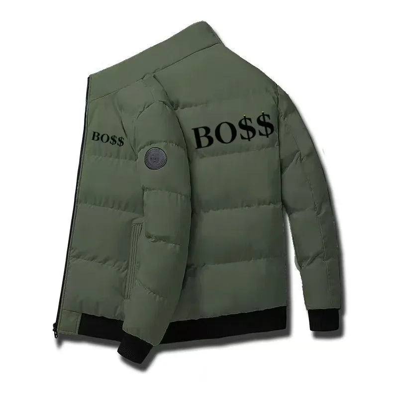 Veste Courte Homme Broderie Tête de Tigre - Style Coréen Hiver 2025 - kadopascher