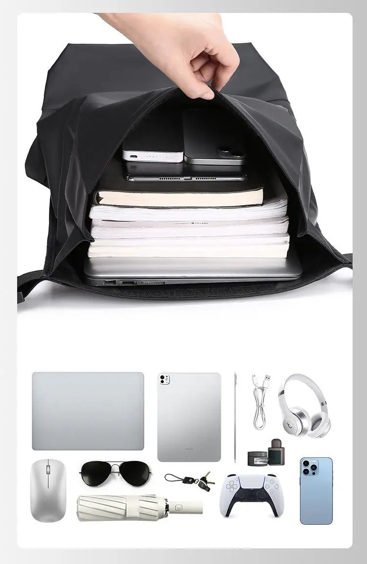 Sac à Dos Voyage Pliable Homme – Grande Capacité, Compartiment PC, Style Urbain - kadopascher