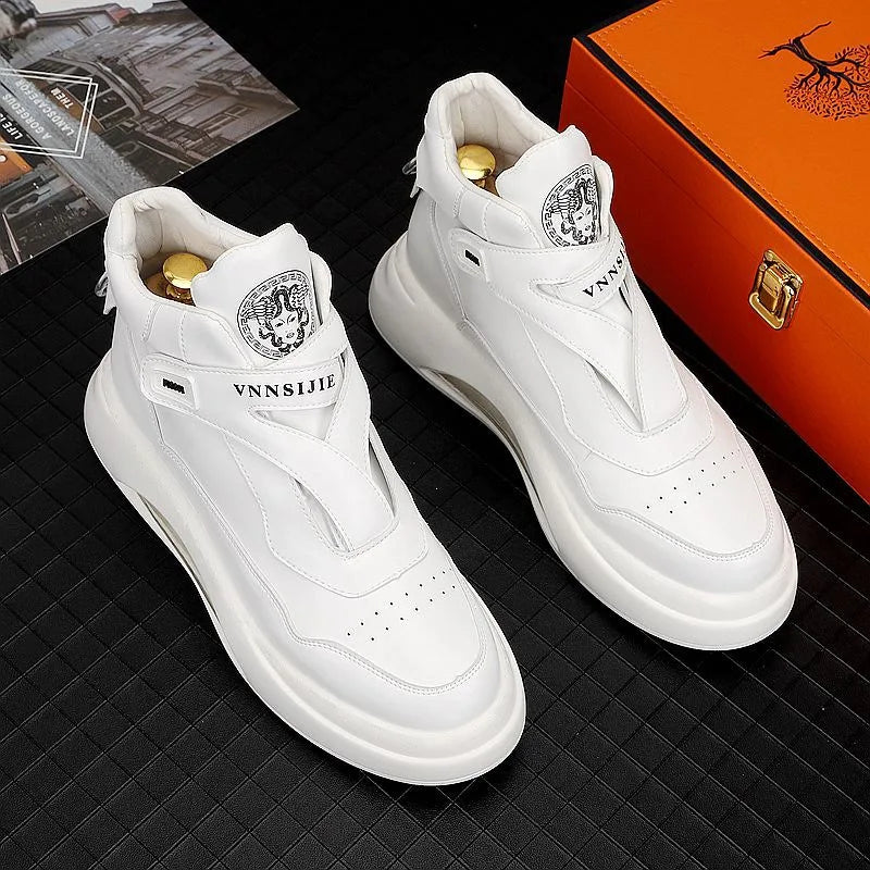 Sneakers Montantes Homme – Chaussures Casual Légères Respirantes Semelle Épaisse