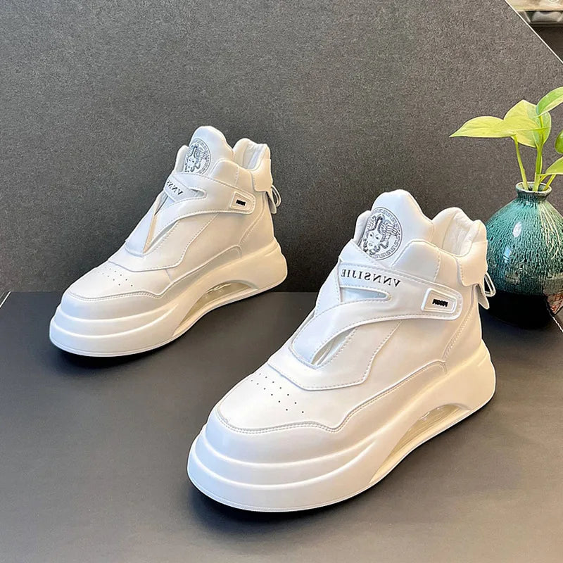 Sneakers Montantes Homme – Chaussures Casual Légères Respirantes Semelle Épaisse