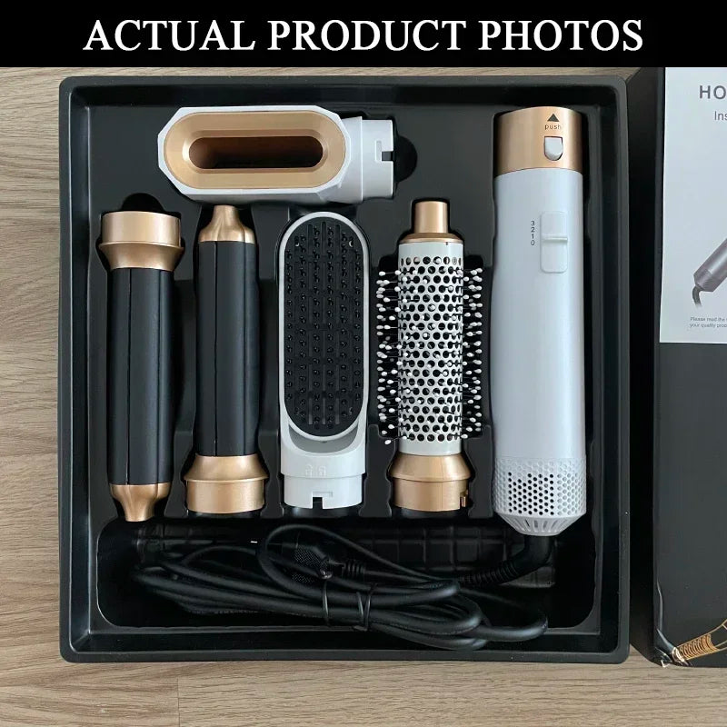 5-in-1 Professional Hair Styling Set - Hair Dryer, Straightener, Curler