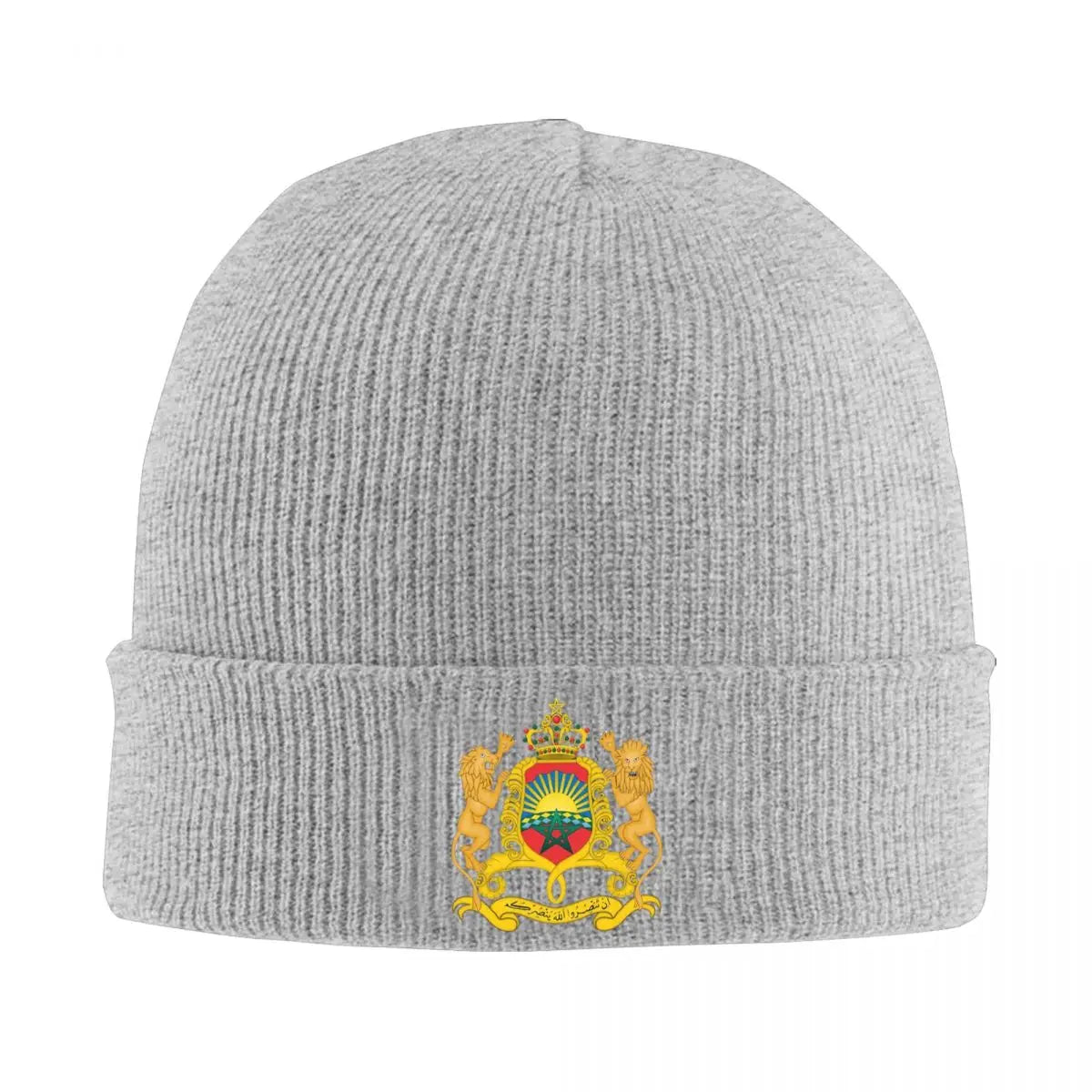 Morocco Of Arms Winter Beanie - Warm Unisex Patriot Beanie