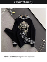 Survetement Philipp Plein Rhinestones Skulls Tracksuits 100%Cotton Streetwear Couple Hoody Men's Clothing Fashion 2024 Winter Diamond