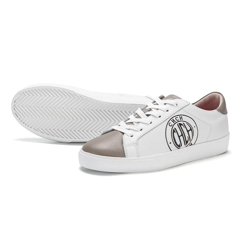 Chaussures Casual Femme – Marche Confortable Semelle Plate Cuir Synthétique