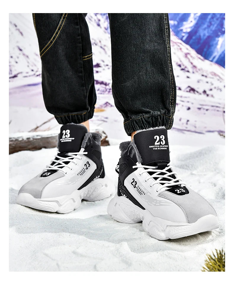 Chaussures Homme Basketball Casual - Baskets Semelle Épaisse Lacets Sport