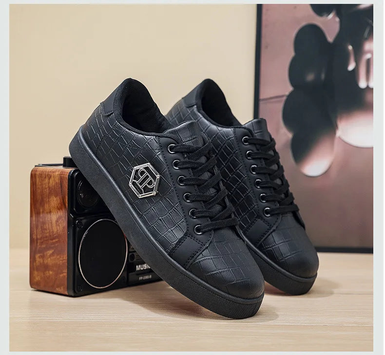 Zapatos de cuero transpirables de lujo para hombre: casuales, elegantes y de primera calidad.