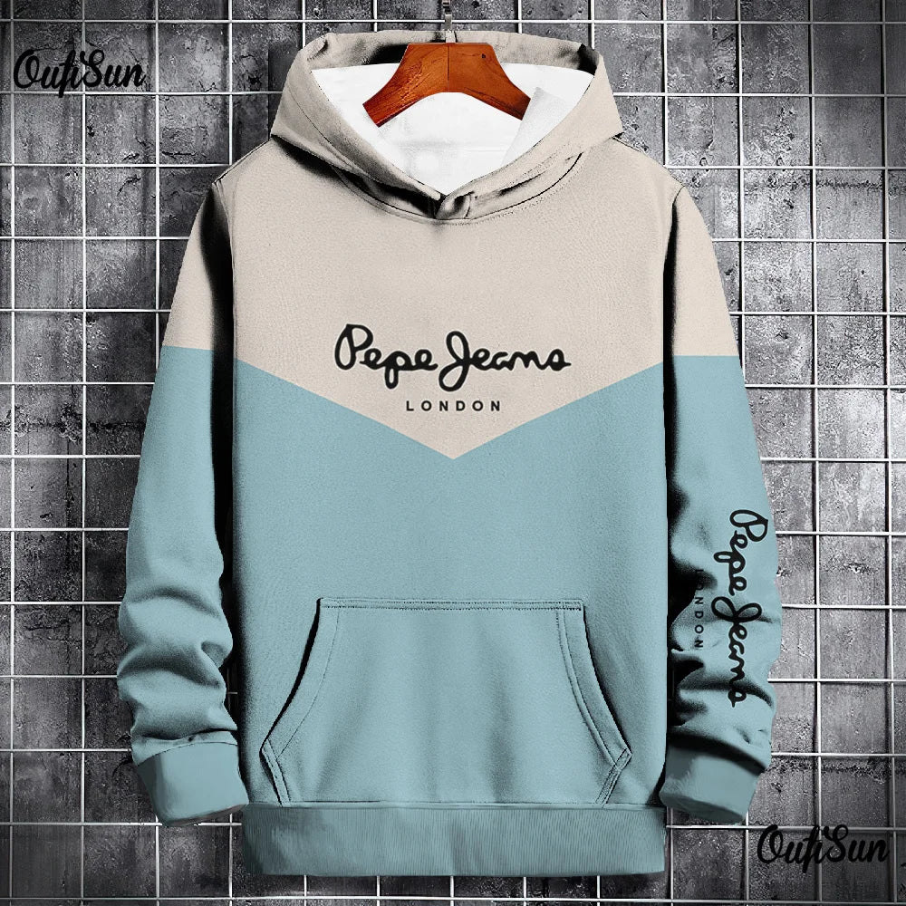 Sudadera con capucha con estampado 3D Pepe Streetwear para hombre de invierno