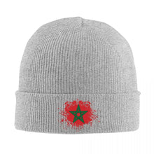 Bonnet patriote Maroc / Custom Marokko Morocco Flag Beanie Cap Unisex Winter Warm Bonnet Femme Knit Hat Outdoor Moroccan Proud Skullies Beanies Caps