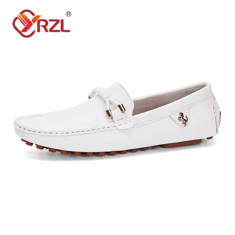 Mocassins Homme Cuir PU Artisanaux - Chaussures Confort Slip-On Premium