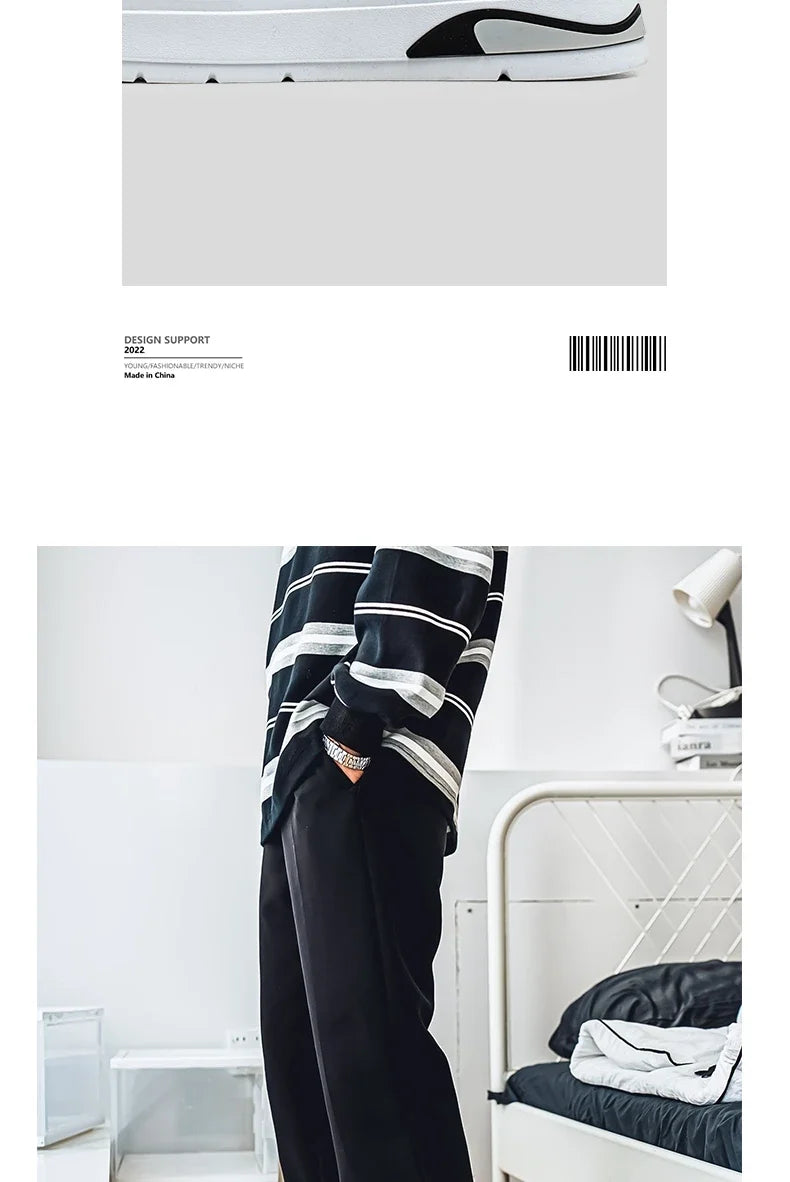 Sneakers Homme Bleu Streetwear 2025 - Chaussures Hip Hop Skate Hiver Designer